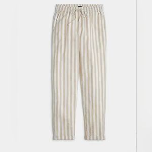 J.Crew Factory Striped Linen Drawstring Pants